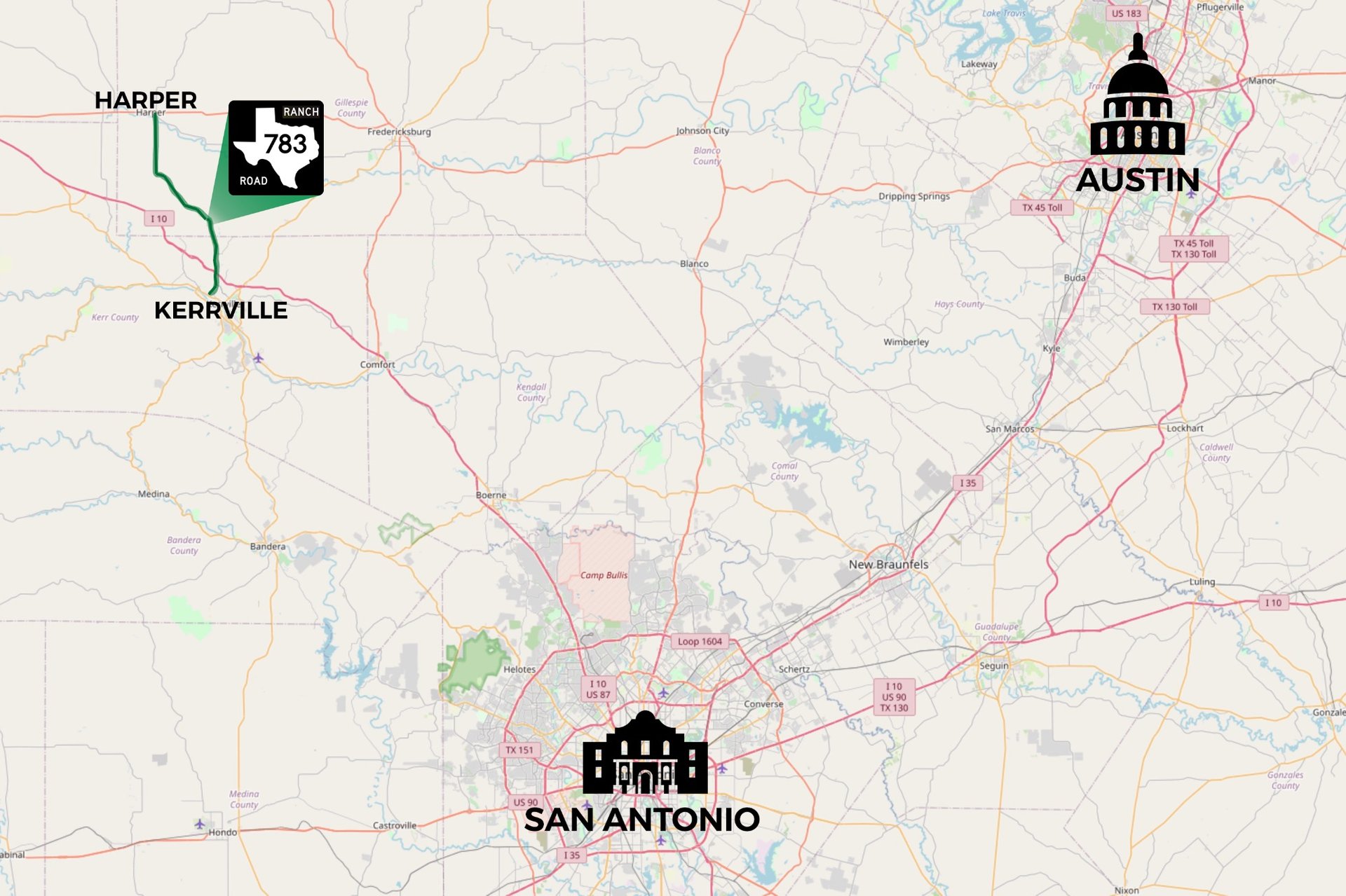 Scenic Harper Road TX Ranch Rd 783 Kerrville, TX